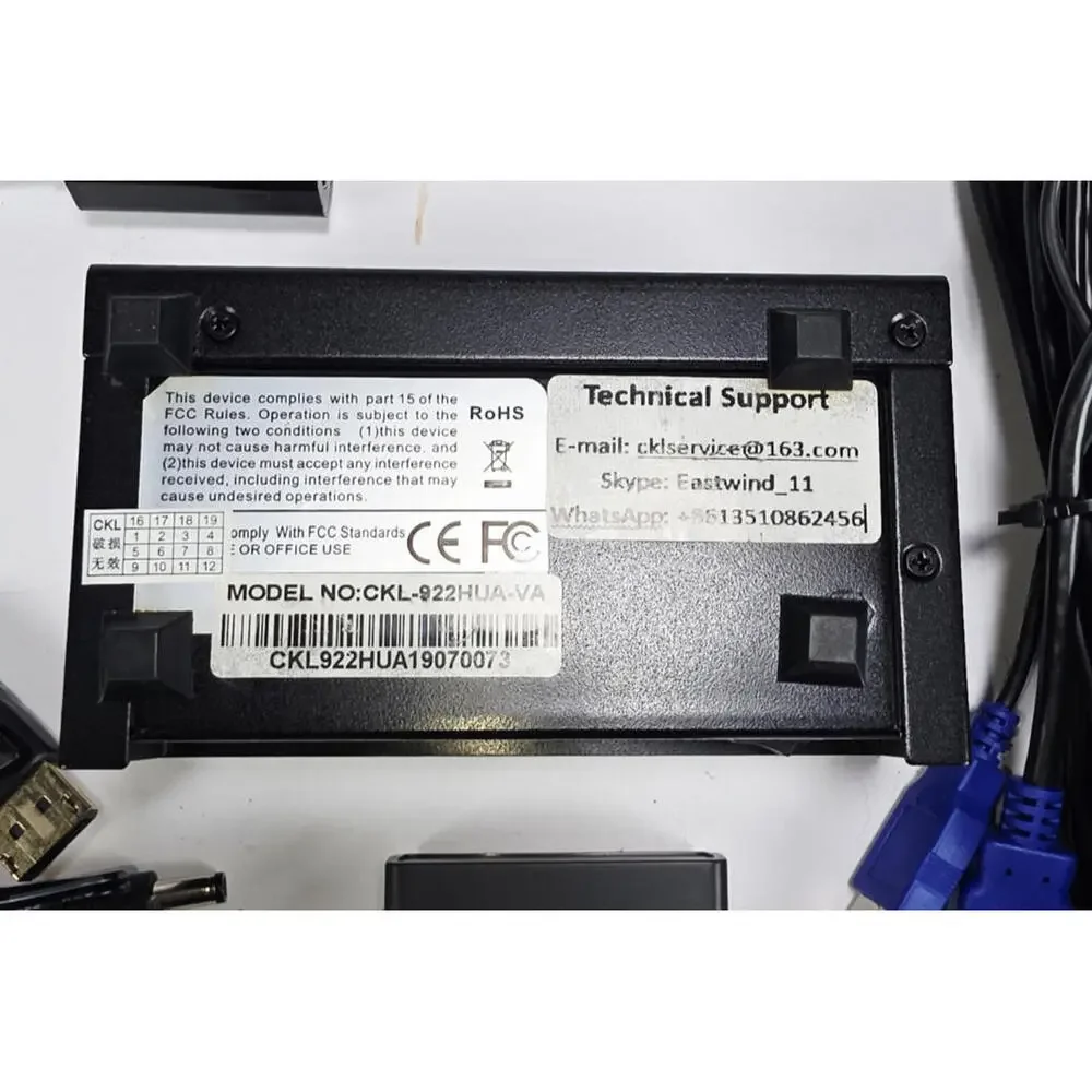 CKL HDMI KVM 2 Port 4K 30Hz Dual Monitor Extended Display (CKL-922HUA)